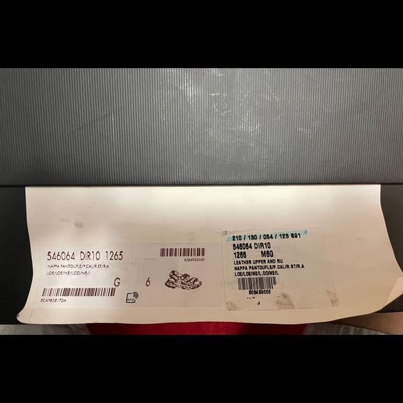 New Auth Gucci Men LOGO Sandals Gucci 6 or 7US - Picture 5 of 5